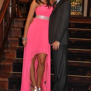 Hot pink dress